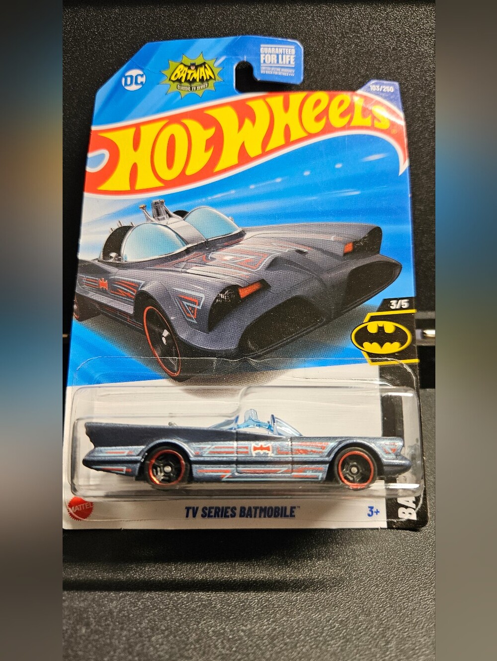 Mattel Hot Wheels TV Series Batmobile – Blue with Red Accents